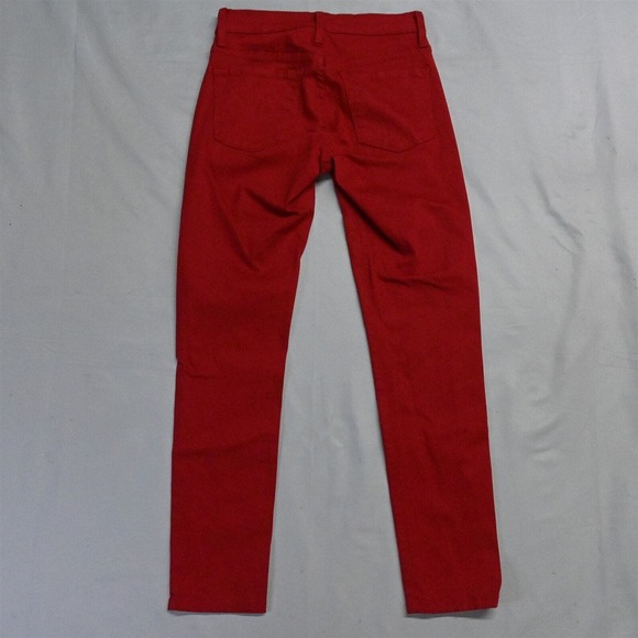 Flying Monkey 23 Mid Rise Ankle Skinny Red Flex Denim Jeans - Picture 5 of 5